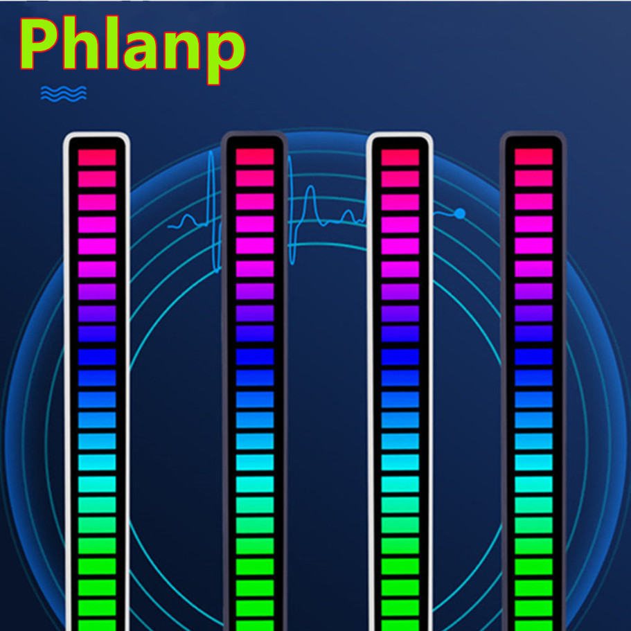 Phlanp đèn LED nhịp điệu âm nhạc điều khiển bằng giọng nói điều khiển bằng