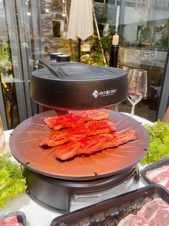 Bếp nướng chef&chef bbq hút khói hàn quốc