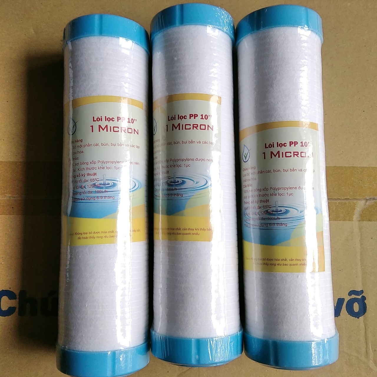 Bộ 10 lõi lọc nước 1 micron cho máy ro Kangaroo Karofi Htech, chất lượng sản phẩm đảm bảo và cam kết hàng đúng như mô tả
