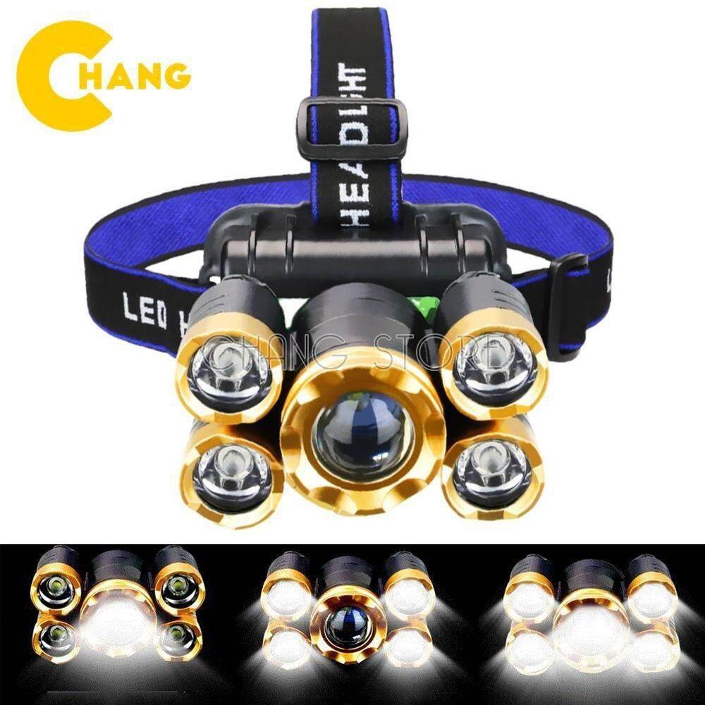 Đèn pin đội đầu 5 bóng siêu sáng