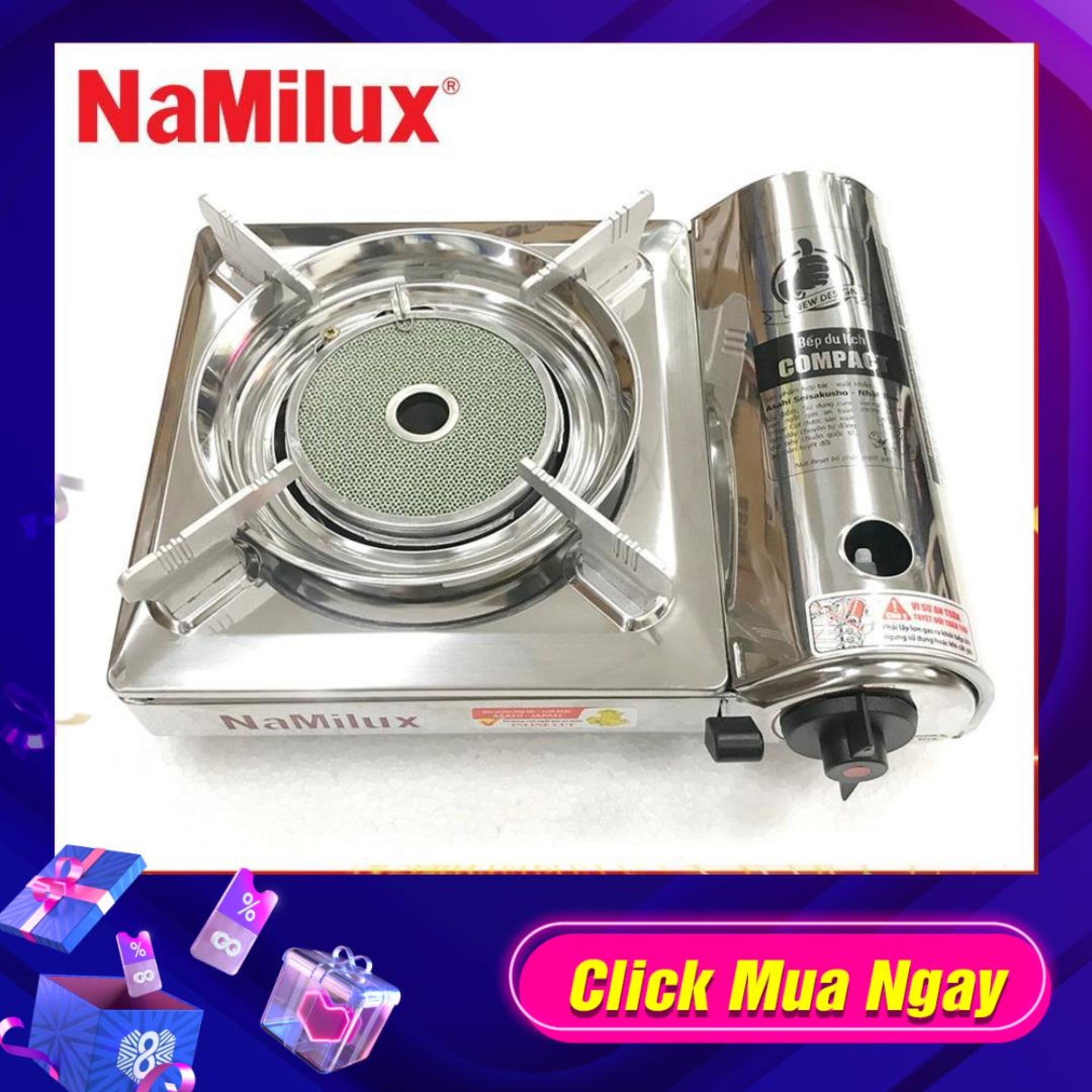 Bếp gas Inox du lịch hồng ngoại Namilux PM1817AS/1927AS 1921/1911 ( NEW )