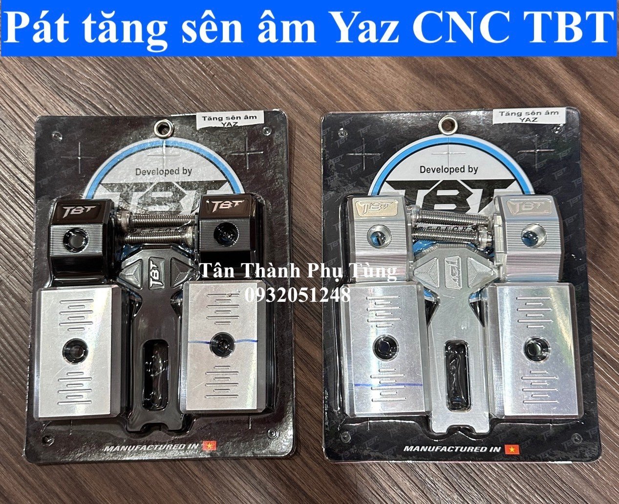 Pat tăng sên âm Yaz CNC TBT chính hãng kèm nẹp gấp phutungxe