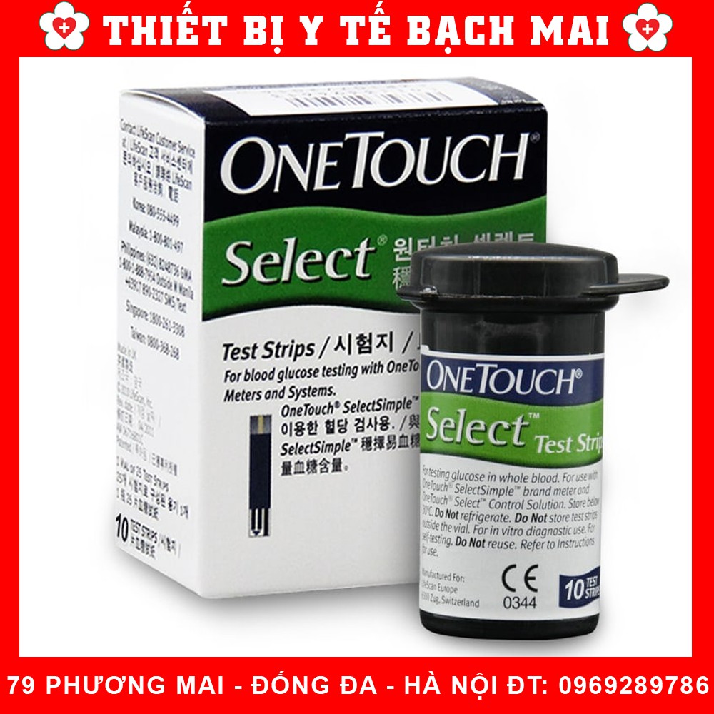 Que Thử Đường Huyết Onetouch Select 10 que