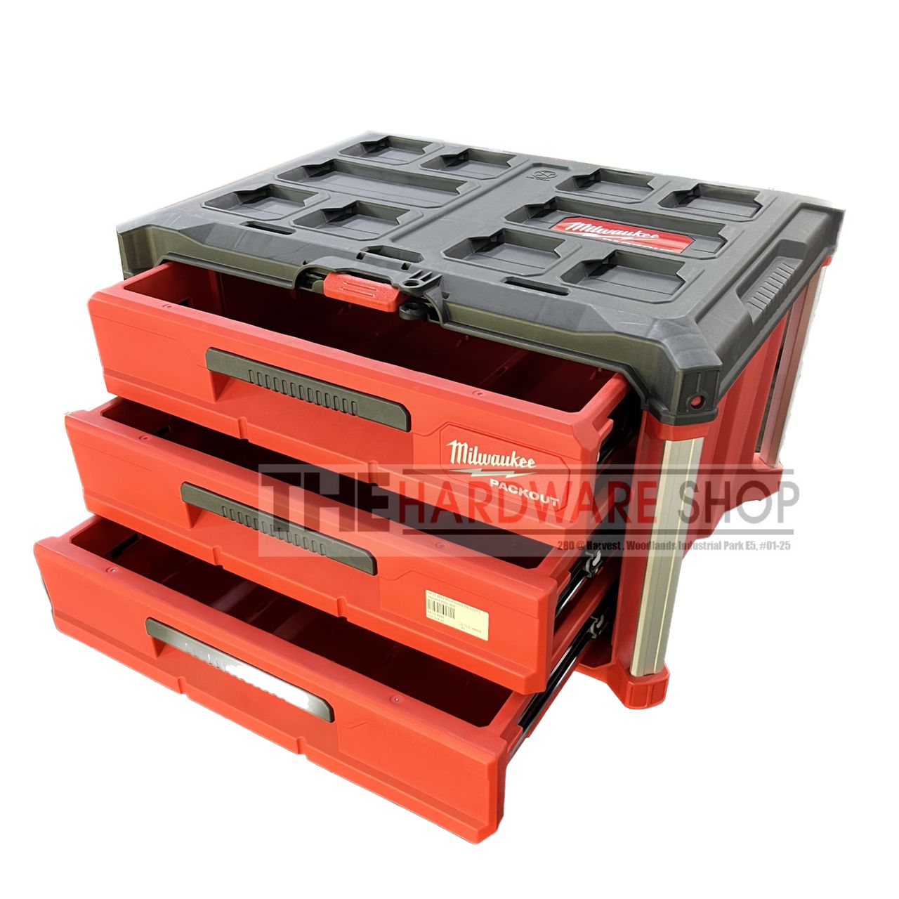 Duty free goods Milwaukee 48--22-8443 PACKOUT 3 Drawer Tool