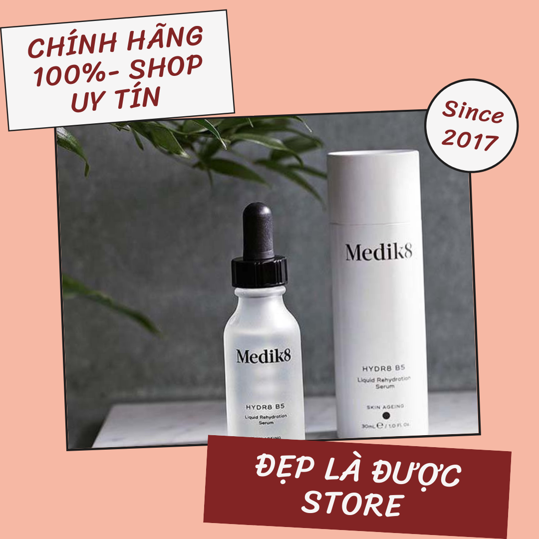 Tinh chất b5 phục hồi, cấp nước và dưỡng ẩm medik8 hydr8 b5