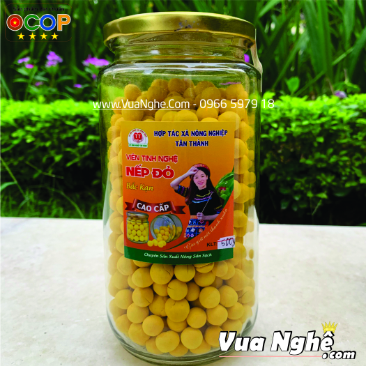 Viên tinh nghệ đỏ mật ong - lọ vtn500g
