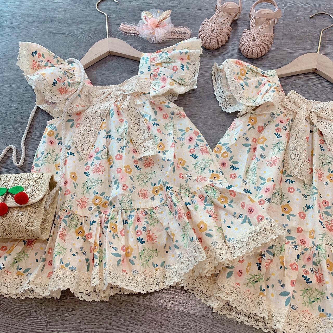 ❤️ Váy bé gái cánh tiên nơ ren siêu xinh cho bé 10-20KG