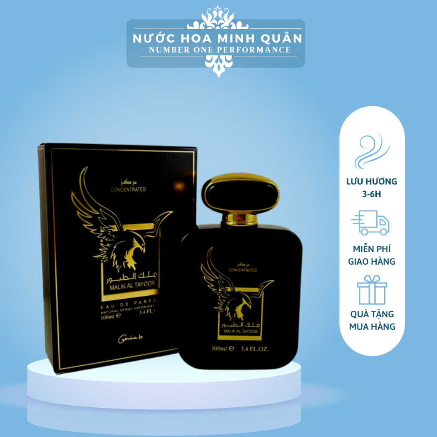 Nước hoa nam Dubai Malik Al Tayoor Concentrated Đại Bàng 100ml
