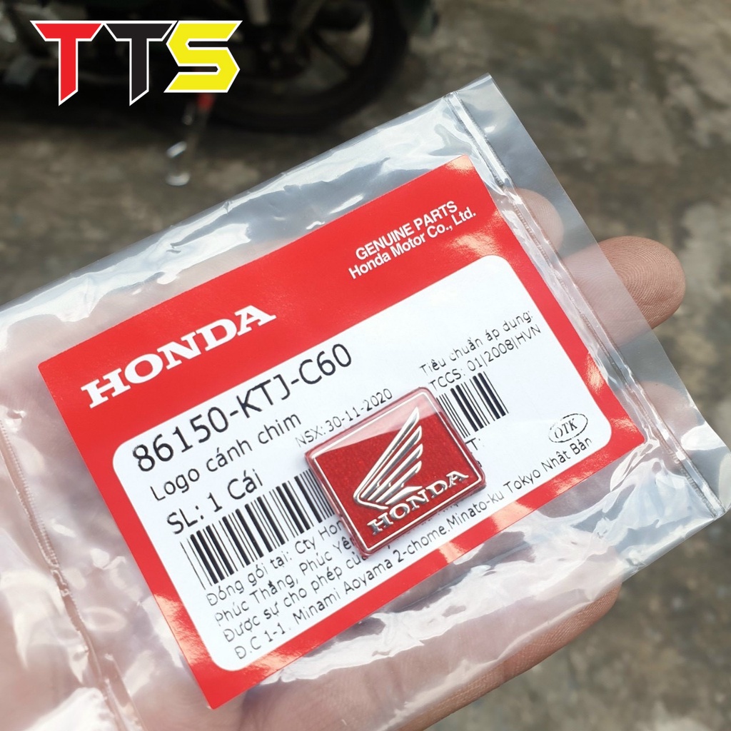 Tem logo honda cánh chim hàng zin mod lên màu đỏ dán bợ đồng hồ, bảng số