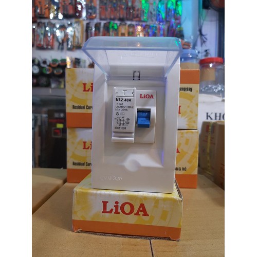 Bộ cb chống giật lioa 40a-30ma hoặc 32a có thể mua cả bộ hoặc 1 cái cb , cb chống giật an toàn thương hiệu lioa, cầu dao cb chống giật lioa 2 cực