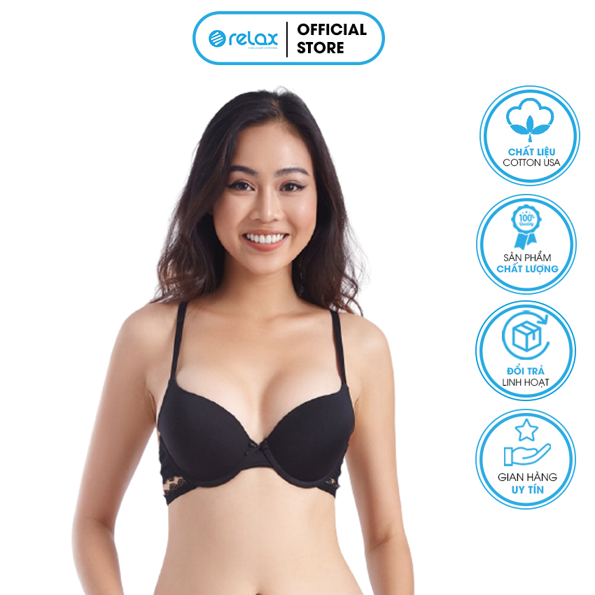 Áo ngực nữ cotton ray014 áo lót thoáng mát, có gọng tôn dáng vòng 1 tròn đầy quyến rũ - relax family