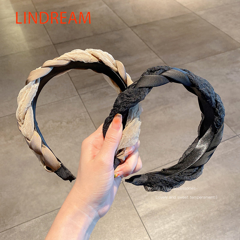 LINDREAM Băng đô cài tóc nữ kiểu dáng đơn giản thanh lịch của Hàn Quốc