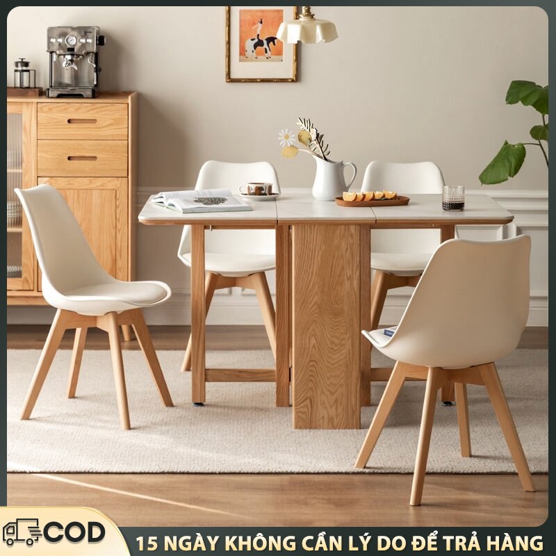 Ghế EAMES chân gỗ sồi có đệm ghế nhà ghế văn phòng