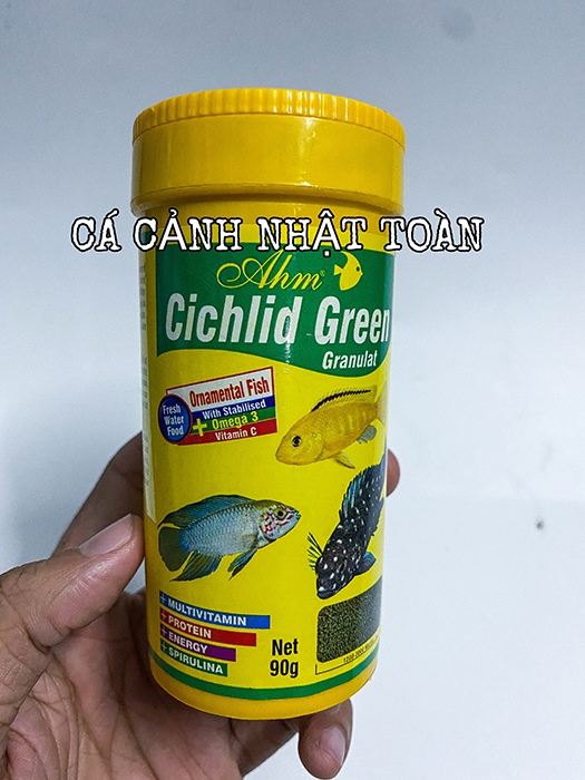 "Hoàn tiền đến 10%" THỨC ĂN CAO CẤP CHO CÁ ALI CICHLID GREEN GRANULAT AHM 90G TURKEY