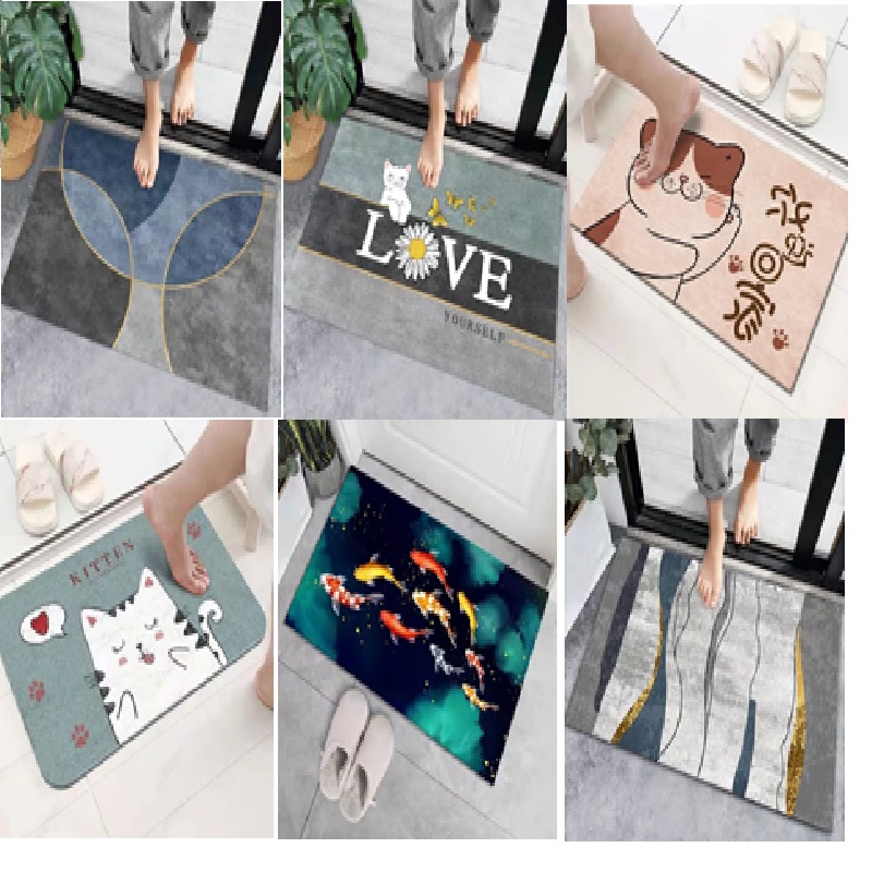 Thảm chùi chân, thảm lau chân, thảm lót chân, thảm hình thú thấm hút