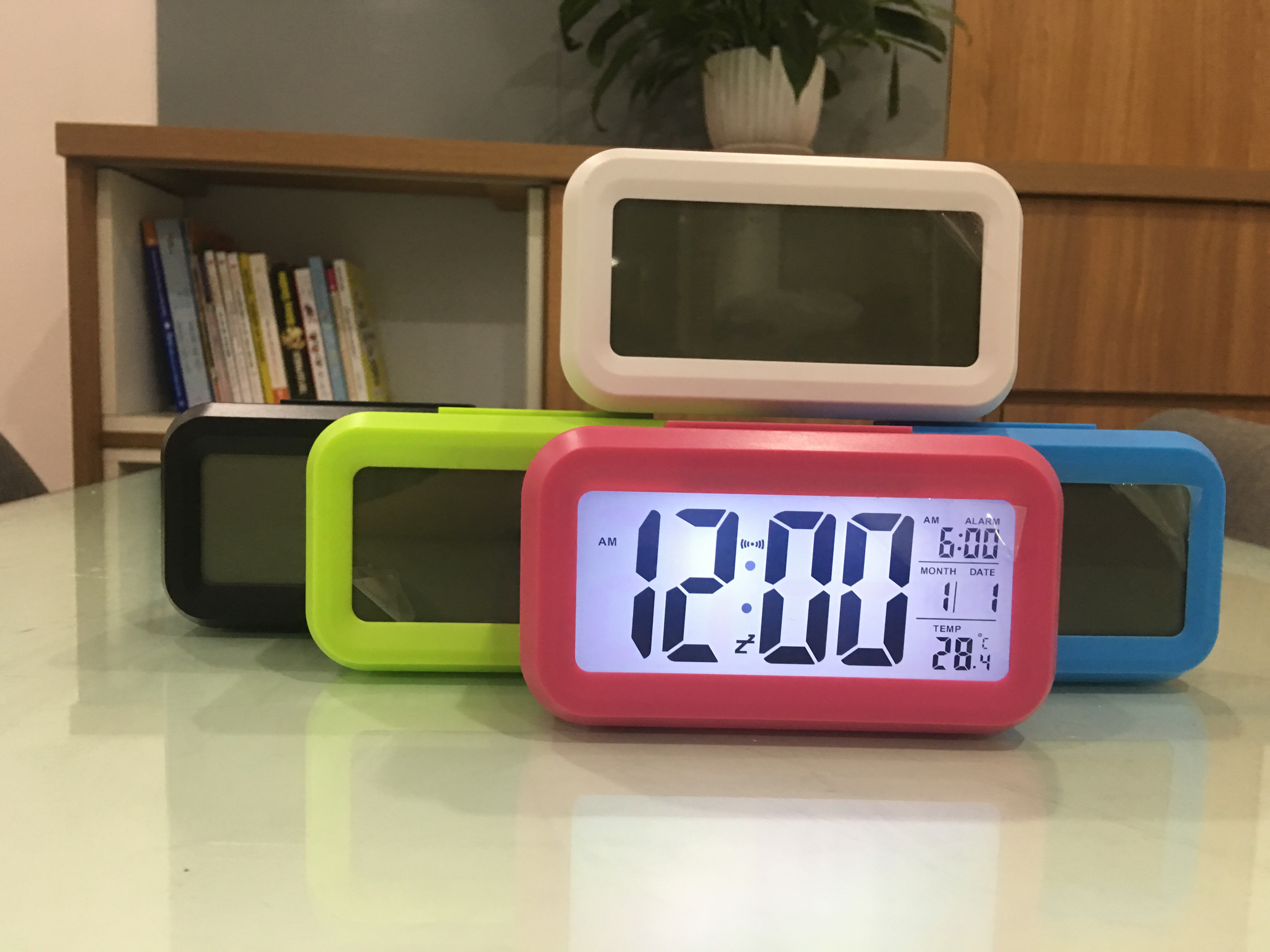 Đồng hồ để bàn đèn led trang trí đẹp mắt - đồng hồ báo thức giá rẻ DH011