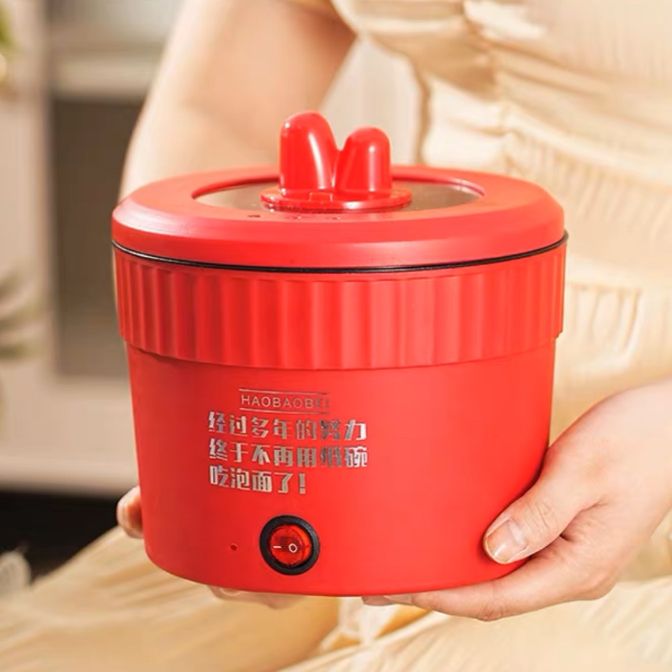 Cốc ăn lẩu cô đơn hottrend 2023 công suất lớn 500w siêu chống dính nấu cơm nấu lẩu chiên xào đa năng - ca nấu mì nấu lẩu mini tiết kiệm điện - nồi cơm điện mini - ca nấu mì luộc trứng siêu tốc