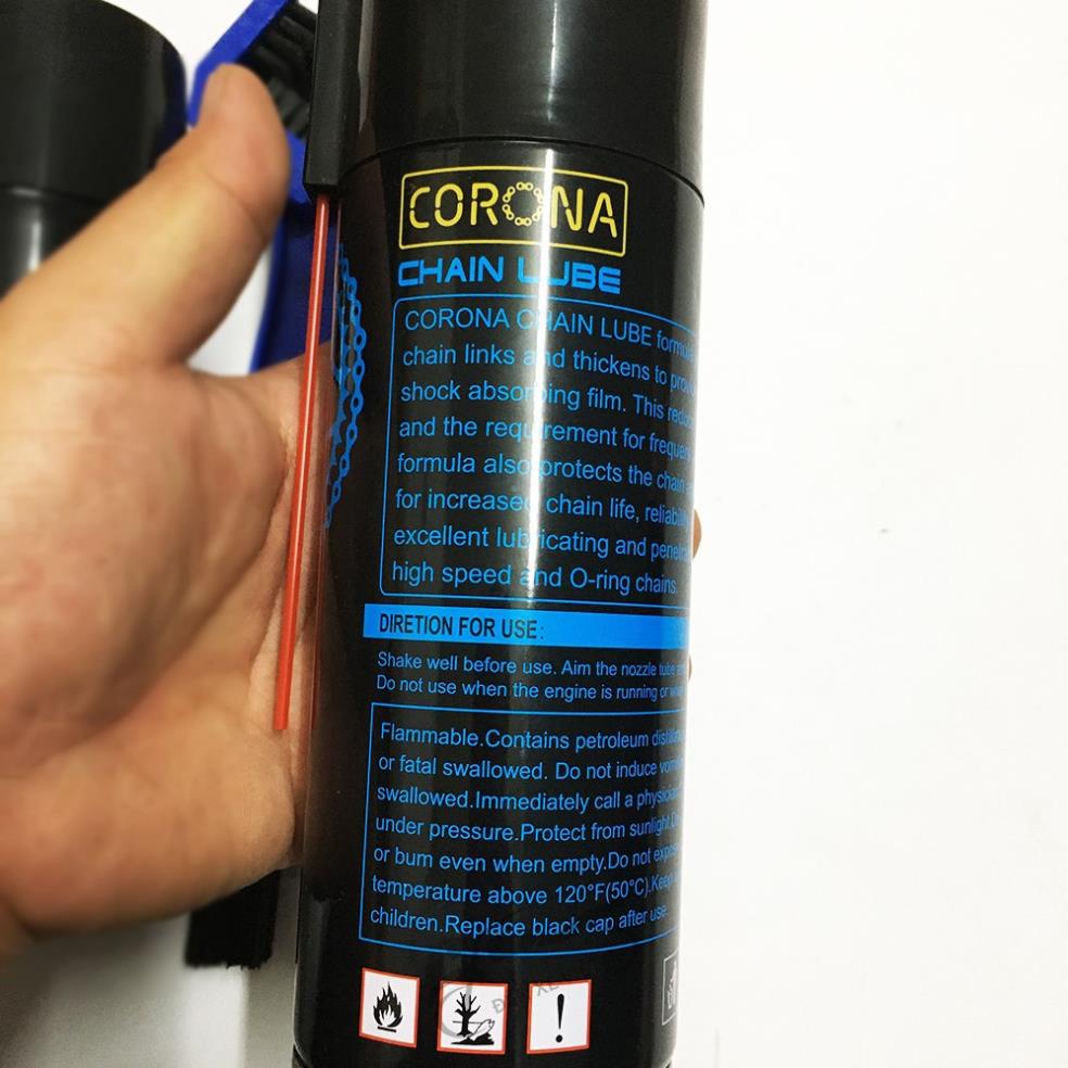COMBO XỊT DƯỠNG RỬA SÊN (DƯỠNG RỬA XÍCH) + CHỔI CỌ THƯƠNG HIỆU CORONA CHÍNH HÃNG X1R - GIÚP SÊN CỰC ÊM ÁI MƯỢT MÀ