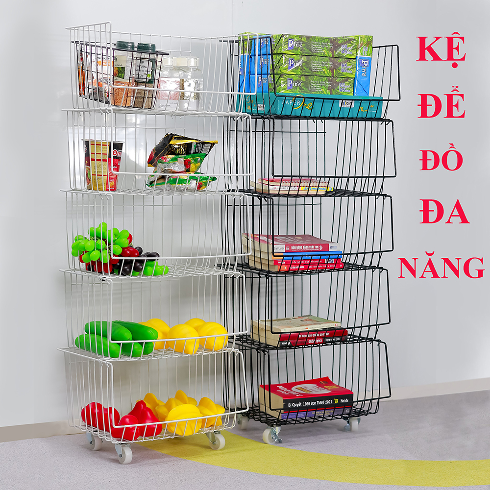 KỆ ĐỀ ĐỒ NHÀ BẾP, ĐỂ ĐỒ GIA ĐÌNH BẰNG KIM LOẠI CỨNG CÁP, CHẮC CHẮN BF 03