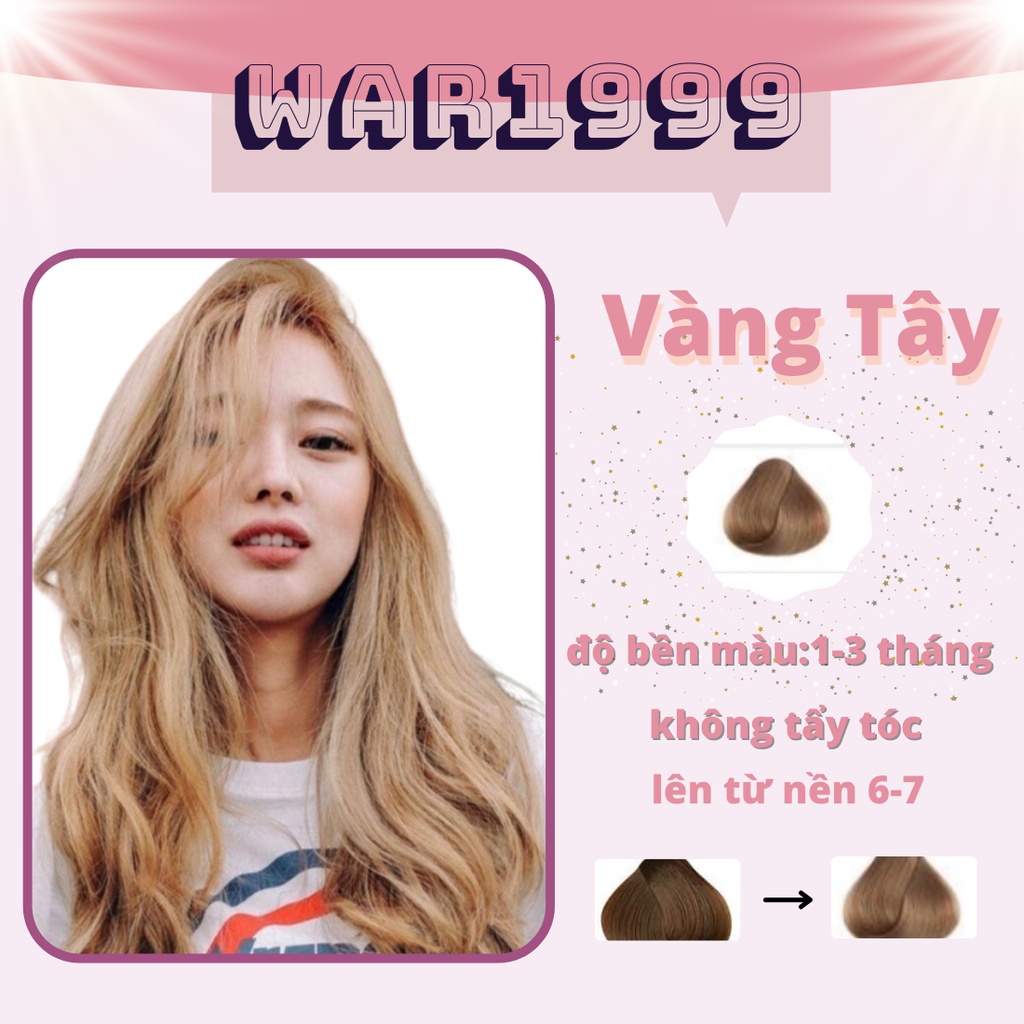 Thuốc nhuộm tóc VÀNG TÂY thuốc nhuộm tóc tại nhà