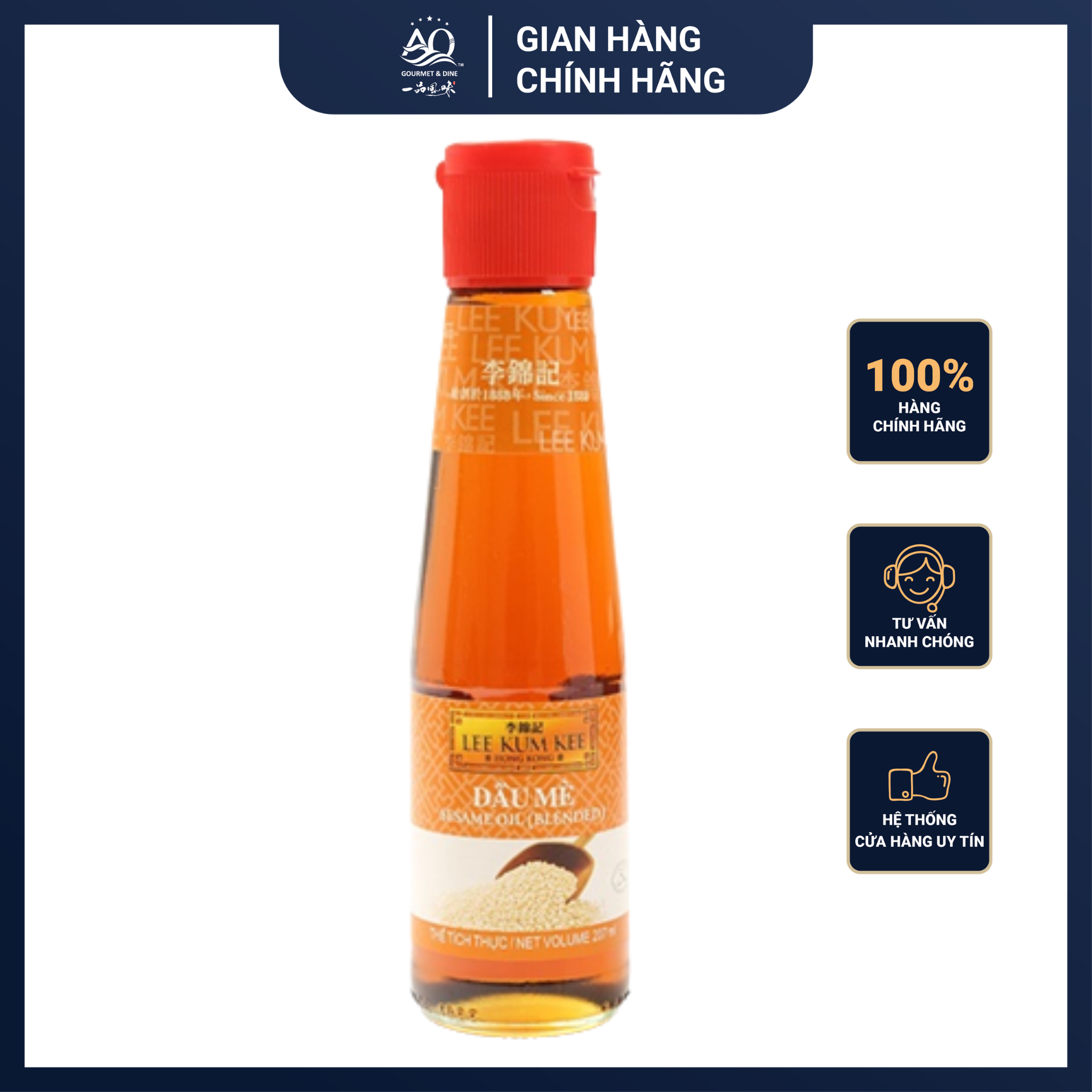 Dầu mè lee kum kee 207ml - lee kum kee seasame oil