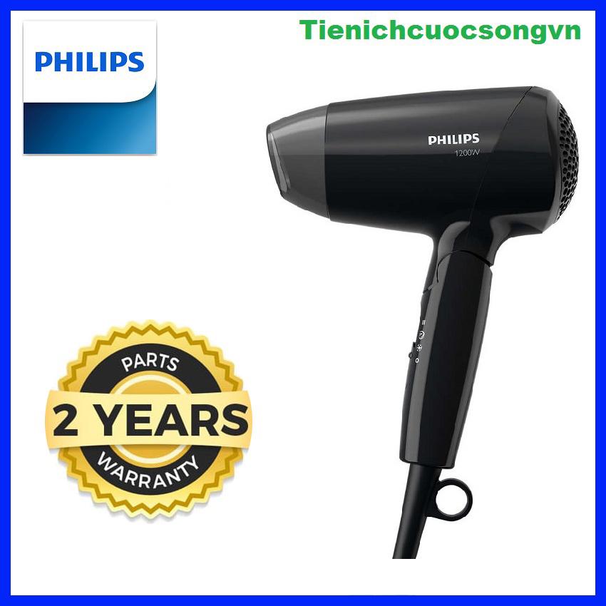 Máy sấy tóc philips BHC010/10, 1200W, 3 chế độ sấy tóc được chọn sẵn đáp ứng các nhu cầu khác nhau, tay cầm có thể gập lại để tiện cho việc mang theo, cài đặt nhiệt độ ThermoProtect