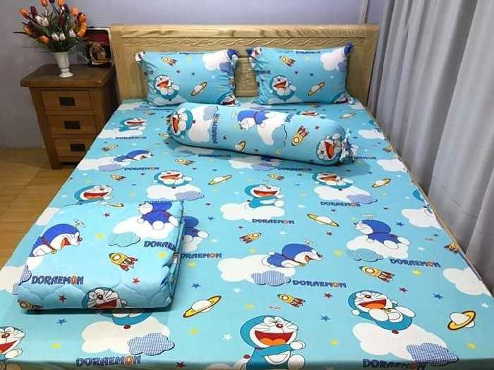 [HCM]Drap nệm thun lạnh (ga nệm thun lạnh) 1m6 x 2m VNK6 (Giao màu ngẫu nhiên)- GA LẺ