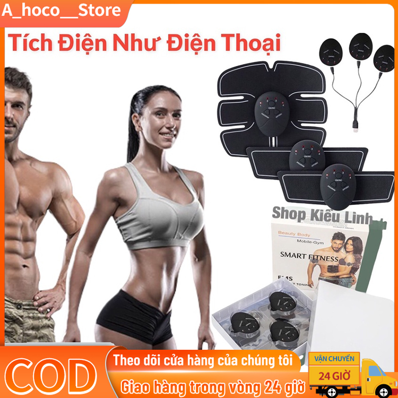 Máy tập gym massage đánh tan mỡ nhập mỹ máy rung xung điện massage giảm mỡ săn cơ thon gọn bụng eo
