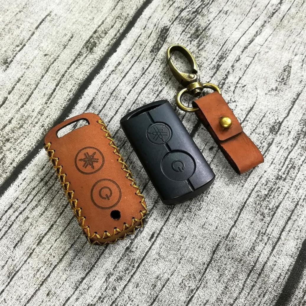 [HCM]Bao da chìa khóa smartkey Yamaha NVX Janus da bò handmade