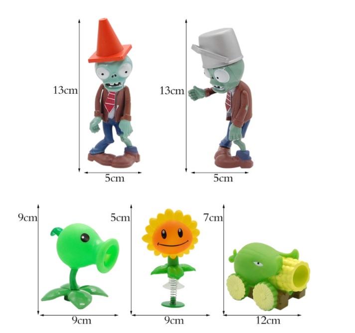 bộ đồ chơi hoa quả nổi giận plant and zombies 18 chi tiết (hot) 2