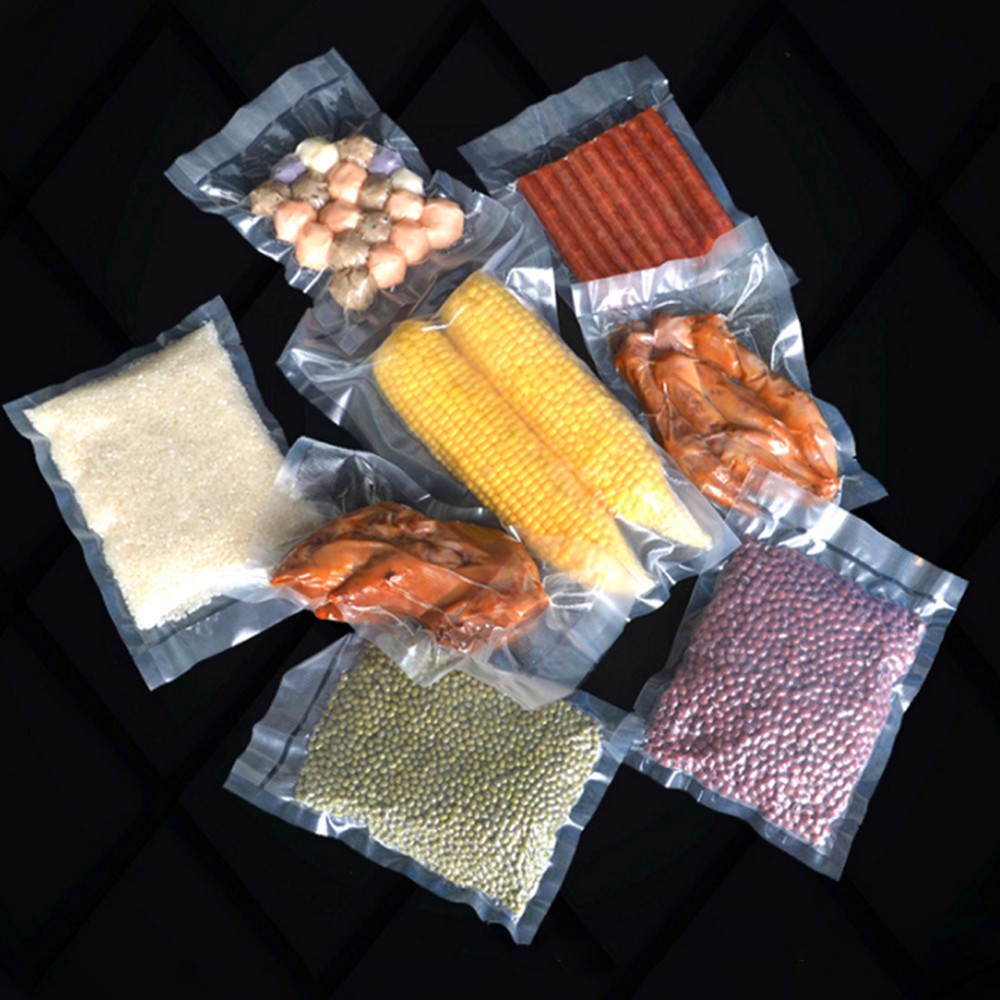 Bộ 100 túi hút chân không một mặt nhám dùng đóng gói thực phẩm 0.5kg