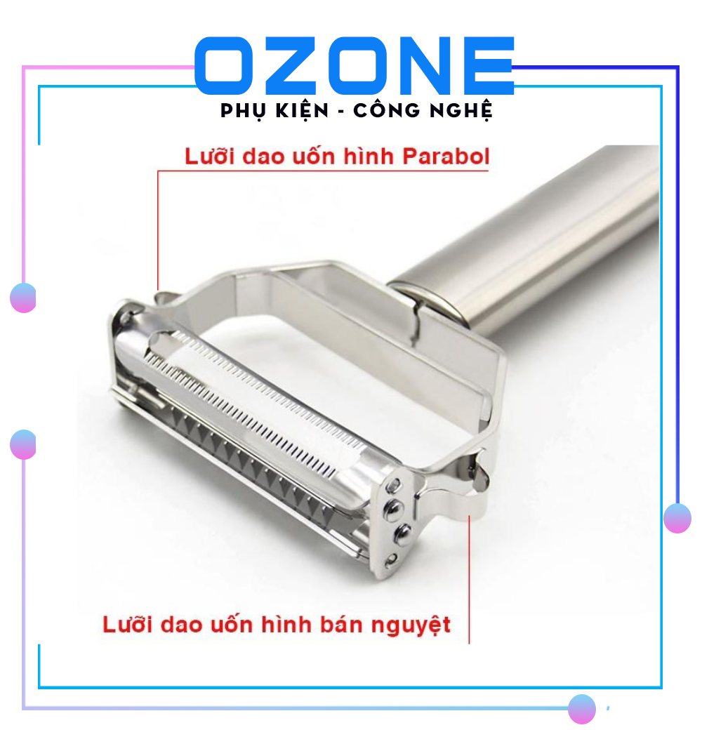 Dụng Cụ Bào Qủa-Dụng Cụ Nạo Qủa Sợi Đa Năng Chất Liệu Inox Chống Gỉ- Dụng Cụ Nạo Qủa- Dụng Cụ Gọt Hoa Qủa Tiện Lợi- Dụng Cụ Bào Củ Qủa