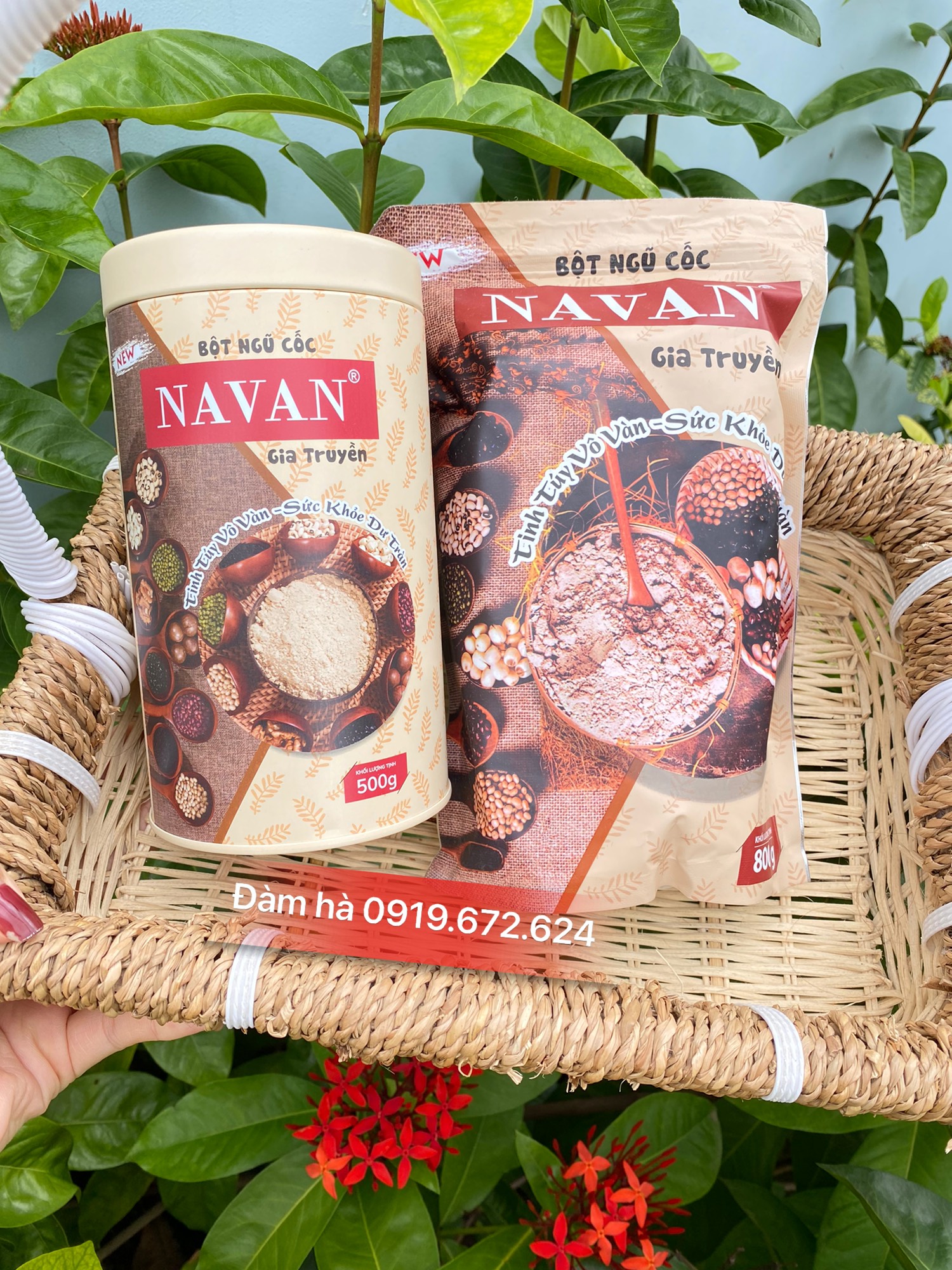 Bột ngũ cốc Navan gia truyền 7 vị  - ngũ cốc Navan giúp bổ máu- Lợi sữa-  Tăng cân