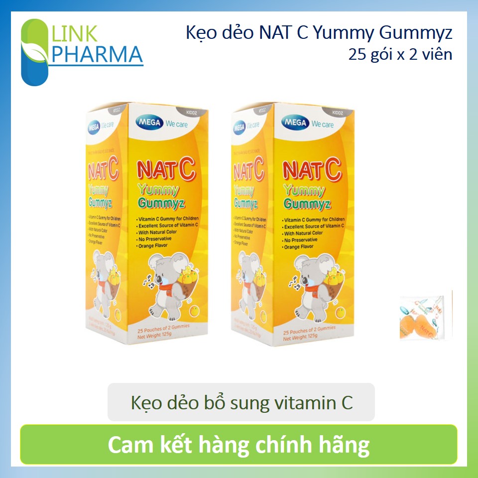 2 hộp kẹo dẻo nat c yummy gummyz