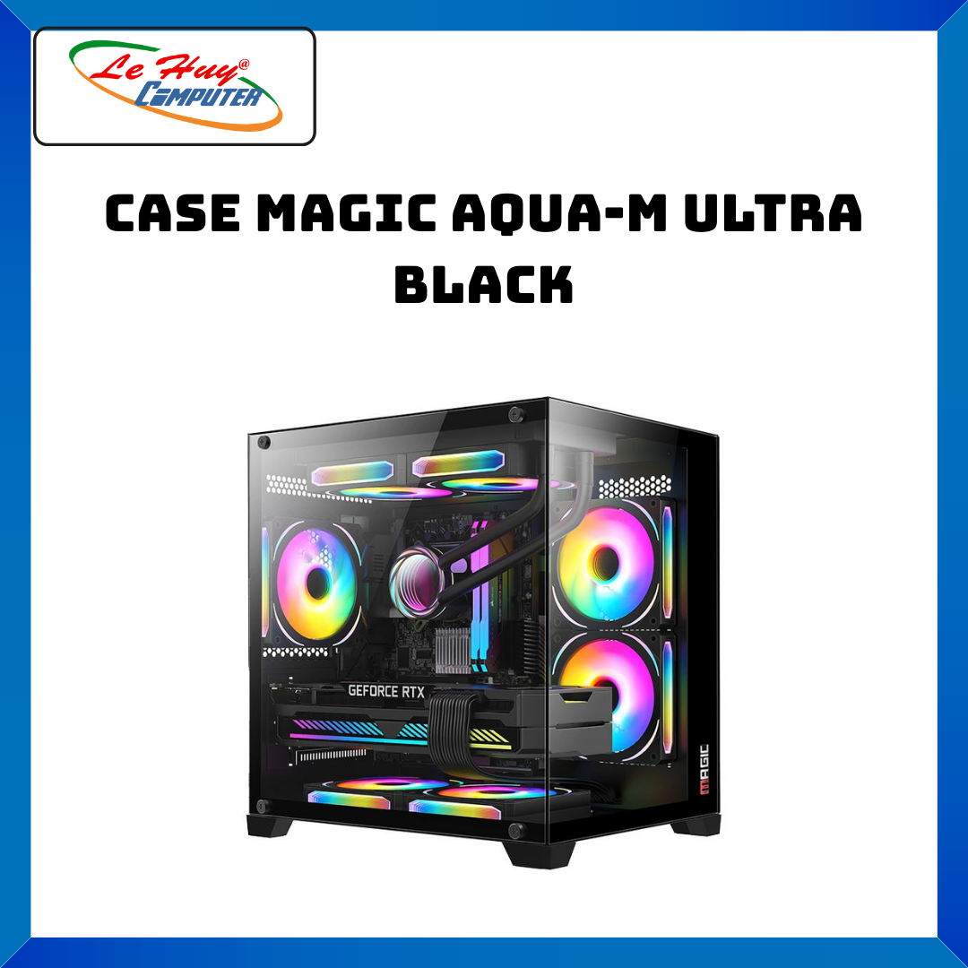 CASE MAGIC AQUA-M ULTRA BLACK/ WHITE - HÀNG CHÍNH HÃNG