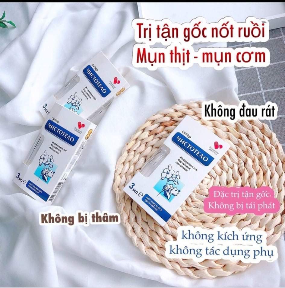Gel tẩy nốt ruồi mụn cóc mắt cá chân dvelinil nga hnbeaty