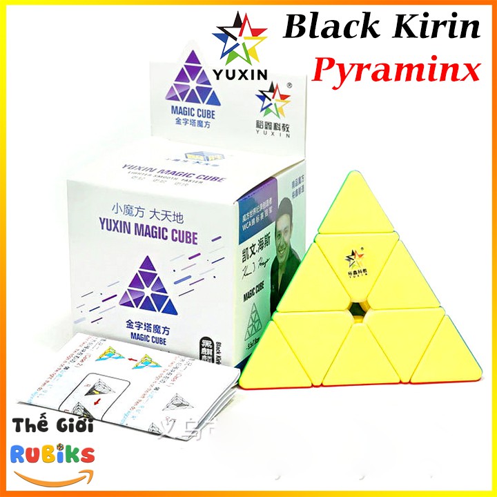 Khối Biến thể Rubik Pyraminx Đồ Chơi Tam Giác Yuxin Black Kirin Pyramid