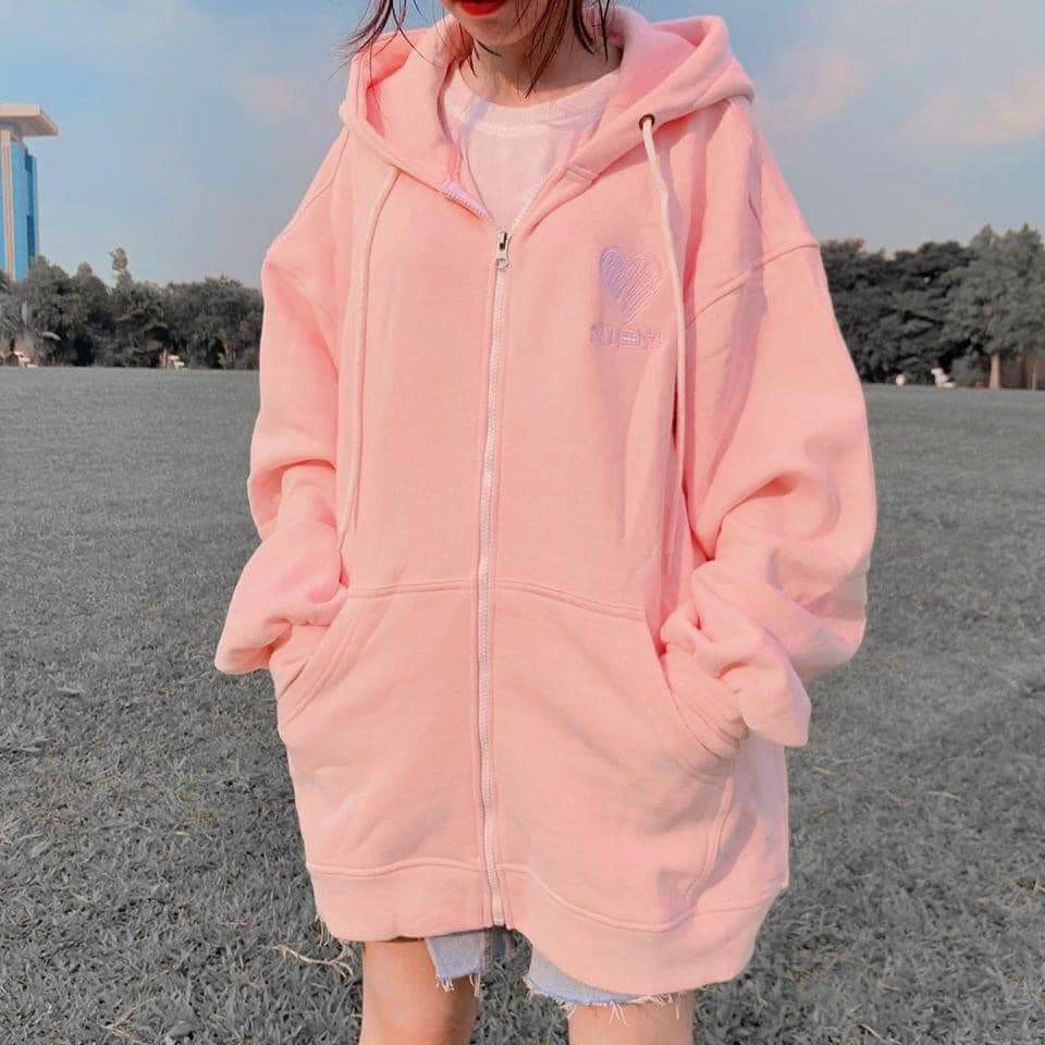 [HCM][NEW HOODIE] Áo Khoác Hoodie Form Rộng Tay Dài ÁO KHOÁC HOODIE DÂY KÉO ÁO HOODIE ÁO HOODIE THU ĐÔNG ÁO CADIGAN THÊU TYM XINH LV001