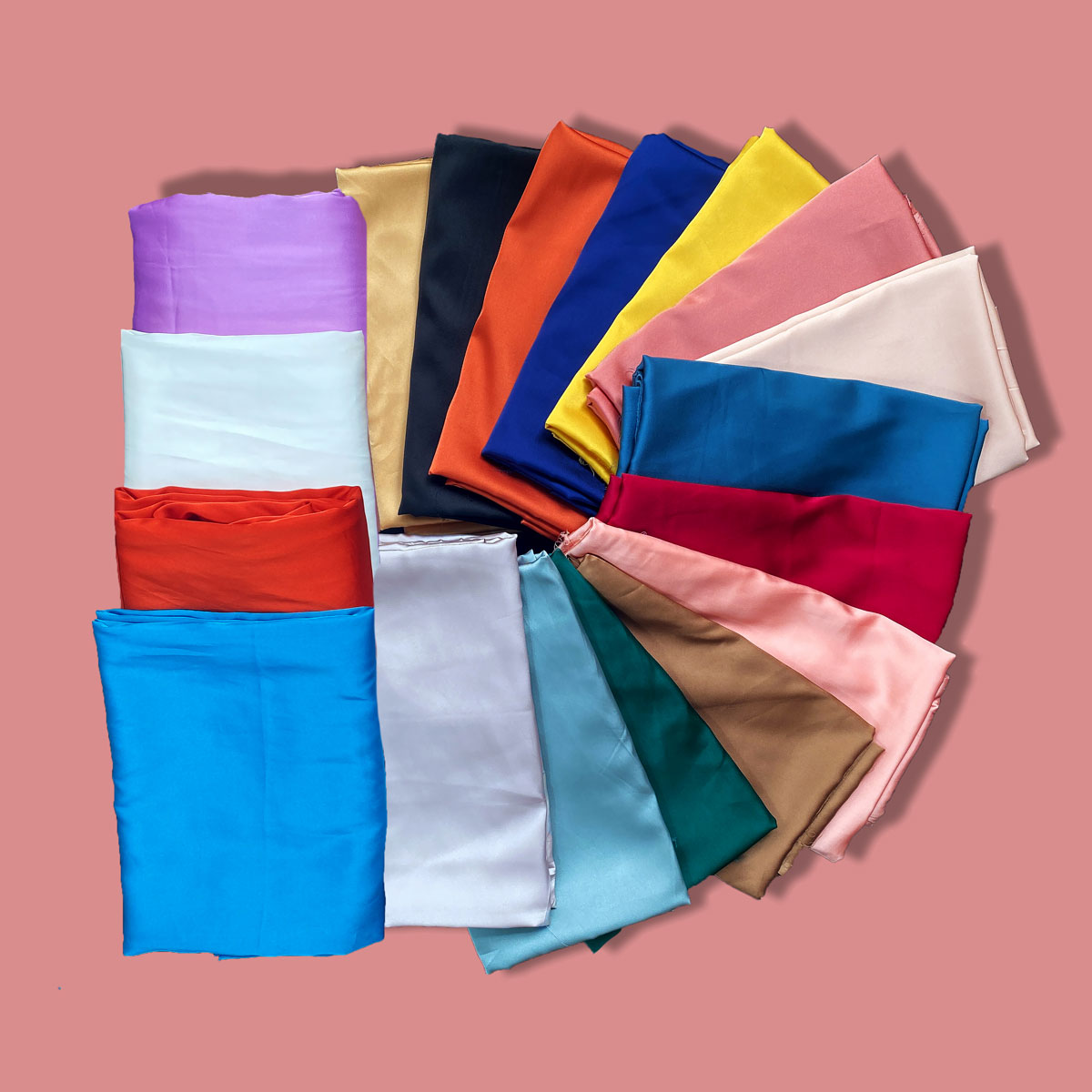 Vải lụa Latin PHƯỢNG THÚY mềm mịn co giãn may áo dài, đầm váy, đồ bộ, vải trơn có thể dùng làm phông nền chụp hình, khổ ngang 1m50