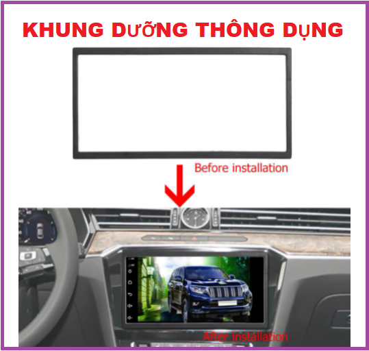 Khung dưỡng thông dụng lắp màn MP5, MÀN hình dvd android 7inch.Mặt dưỡng lắp màn hình ô tô kích thước phổ thông, Mặt Dưỡng Lắp Màn Hình 7" kích thước phổ thông cho ô tô - nẹp viền màn hình android, đầu màn hình 7 inch