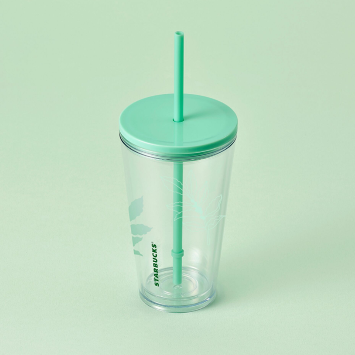 Ly starbucks cold cup 16oz pl new green stransparent