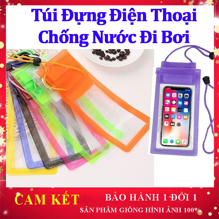 [Freeship] Túi đựng điện thoại đi bơi, đi biển chống nước , khoá zip 3 lớp an toàn, dây đeo tiện lợi, túi đựng điện thoại chống nước.