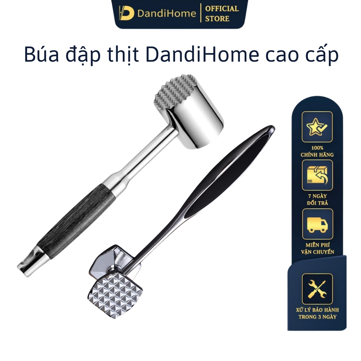 Búa đập thịt đa năng DandiHome cao cấp có lỗ treo - Tiêu chuẩn quốc tế
