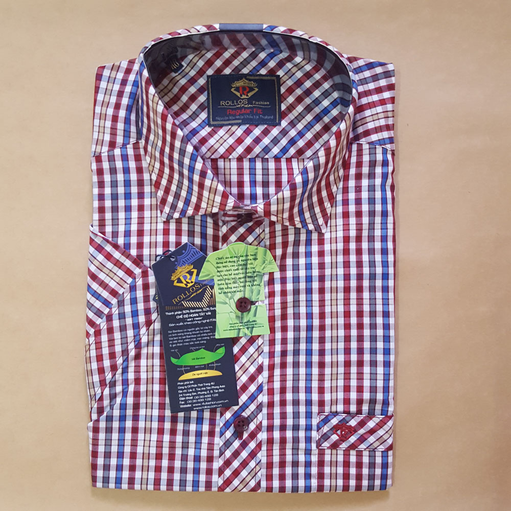 [HCM]ÁO SƠ MI NGẮN TAY CAO CẤP HIỆU RULLOS CHỈ GIẢM GIÁ THEO GIÁ NIÊM YẾT GIÁ CHUẨN KHÔNG NÂNG GIÁ ẢO NGUYÊN LIỆU NHẬP KHẨU THÁI LAN PHONG CÁCH THIẾT KẾ ITALY
