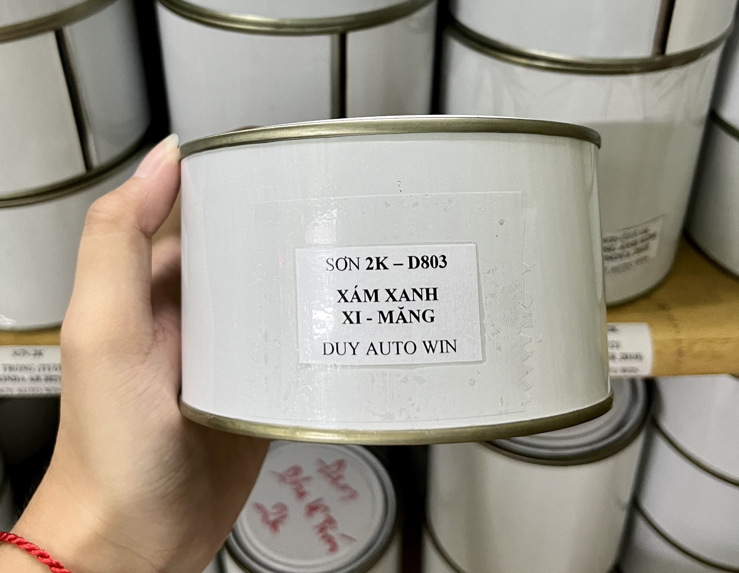 Màu xám xanh xi măng  - Sơn xe máy, ô tô tùy chọn 1K hoặc 2K