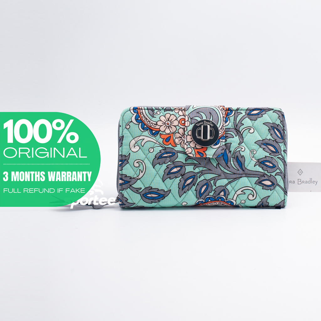 Ví nữ cầm tay thời trang Vera Bradley Flowers NWT chính hãng