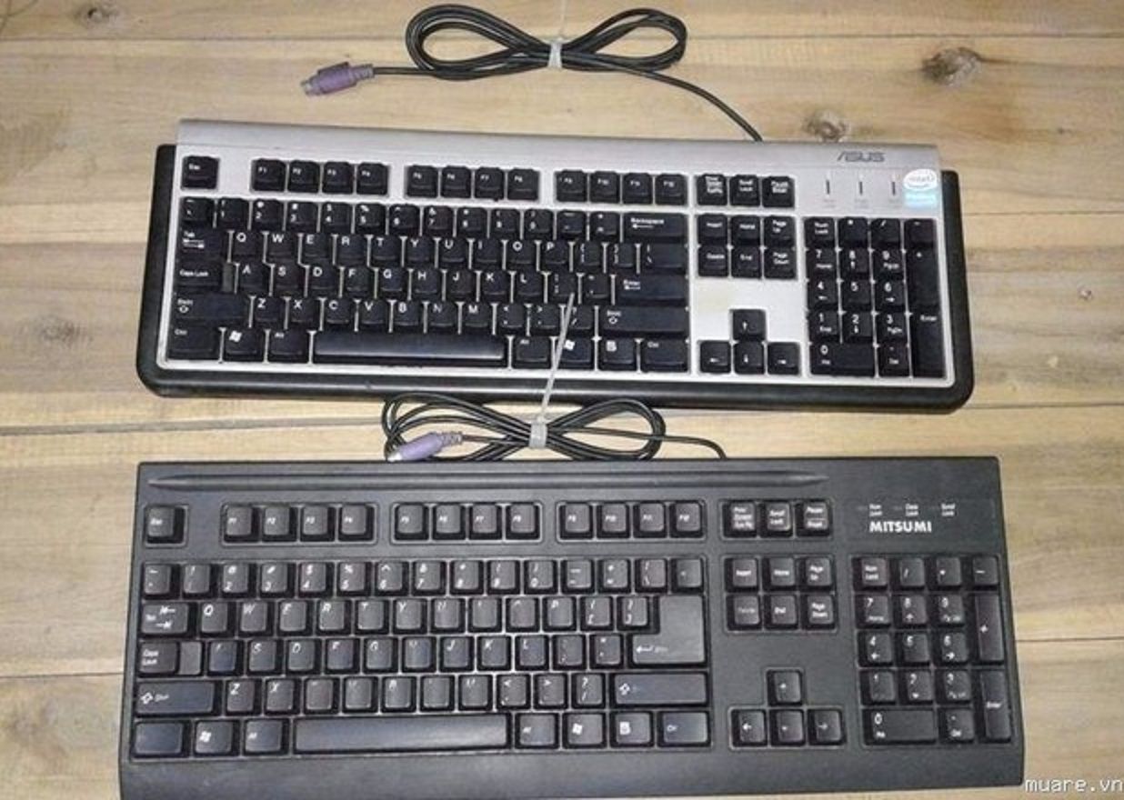 Bàn phím máy case cổng tròn, cổng usb