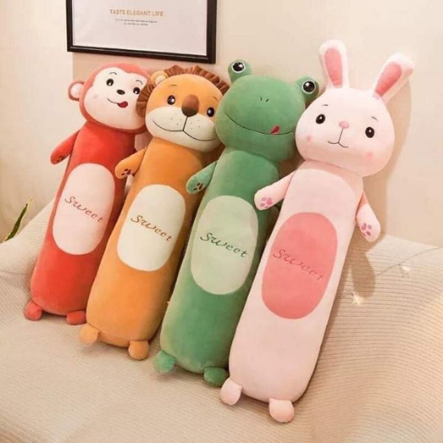 [HCM][SIÊU MỀM] - GỐI ÔM SWEET HÌNH THÚ SIÊU MỊN CO GIÃN 4 CHIỀU 60CM - GỐI ÔM HÌNH THÚ SWEET SIÊU DỄ THƯƠNG(Màu ngẫu nhiên)