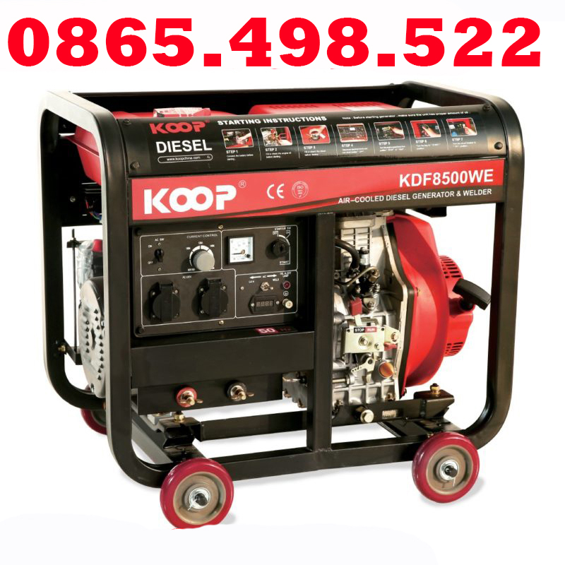 Máy phát hàn chạy dầu 7kw koop kdf8500we
