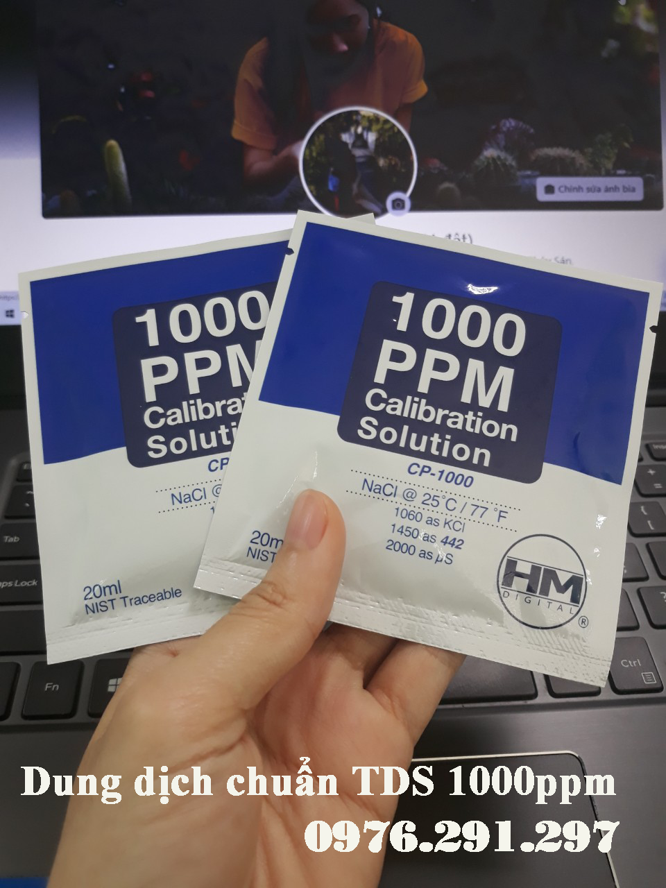 Dung dịch chuẩn tds 1000 ppm - chính hãng - hmdigital mỹ